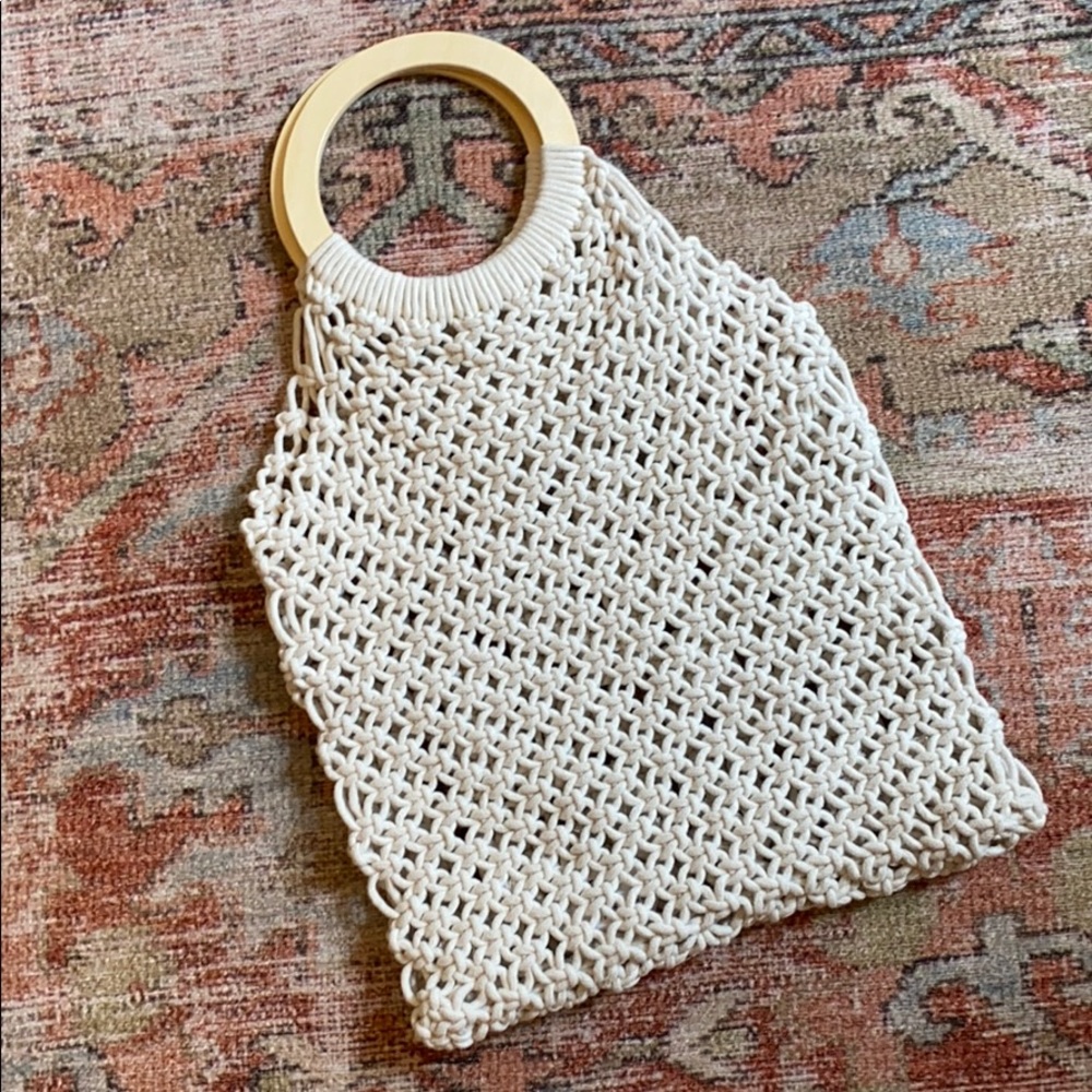 Woven boho beach bag/purse